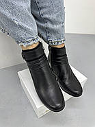 Ботильони жіночі Battine B486 шкіряні на середньому каблуці 37, фото 3