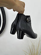 Ботильони жіночі Battine B486 шкіряні на середньому каблуці 37, фото 7