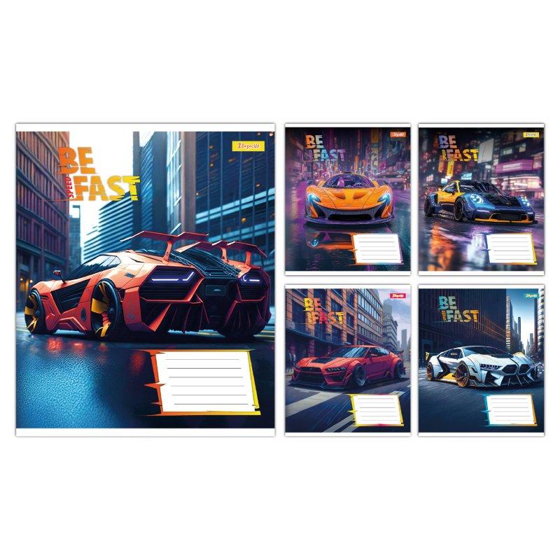 Зошит 24 аркушів клітинка 1В Be Fast 768009