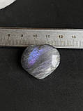 Лабрадор серце камінь без оправи лабрадор кабошон натуральний лабрадор спектроліт камінь 29*27*12 мм. Індія., фото 8