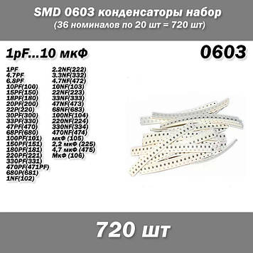 Конденсатори 300шт набір керамічних конденсаторів 50В