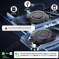 CarlinKit TBox S2 4gb/64gb - YouTube/Netflix (Android 13.0) Адаптер для бездротового підключення смартфона, фото 4