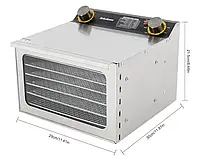 Zalydala Дегідратор сушарка для фруктів овочів м'яса грибів, фото 5