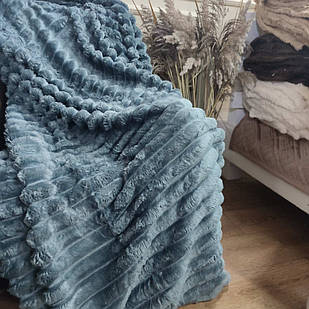 Покривало-плед шарпей 200/230 5см (в сумці) - Морська хвиля розмір Євро