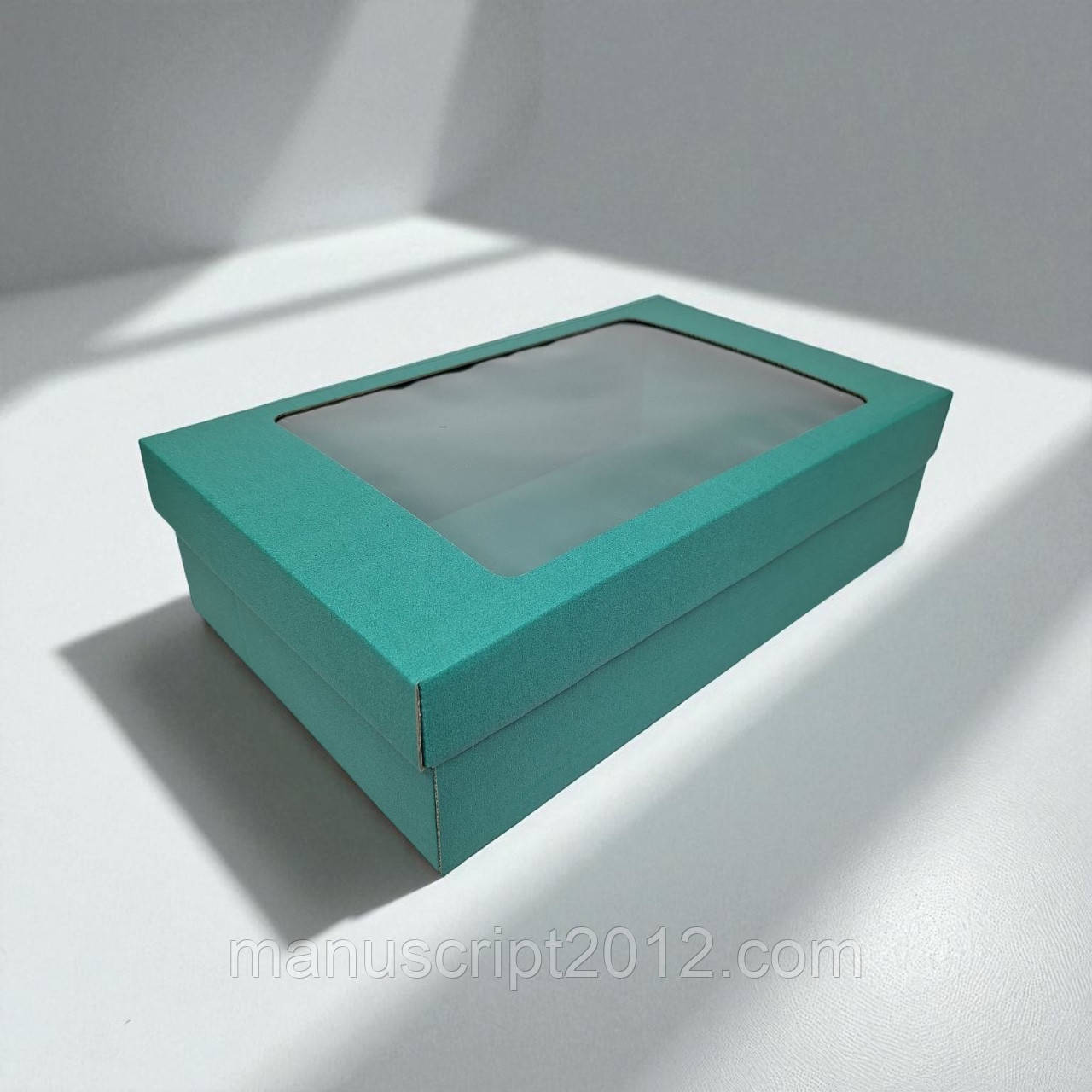 Коробка подарункова з кришкою (350х210х100мм.) тіффані