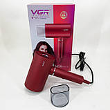 Фен потужний професійний VGR V-431, Фен для укладання зачіски електричний з насадками ZO-14, фото 6