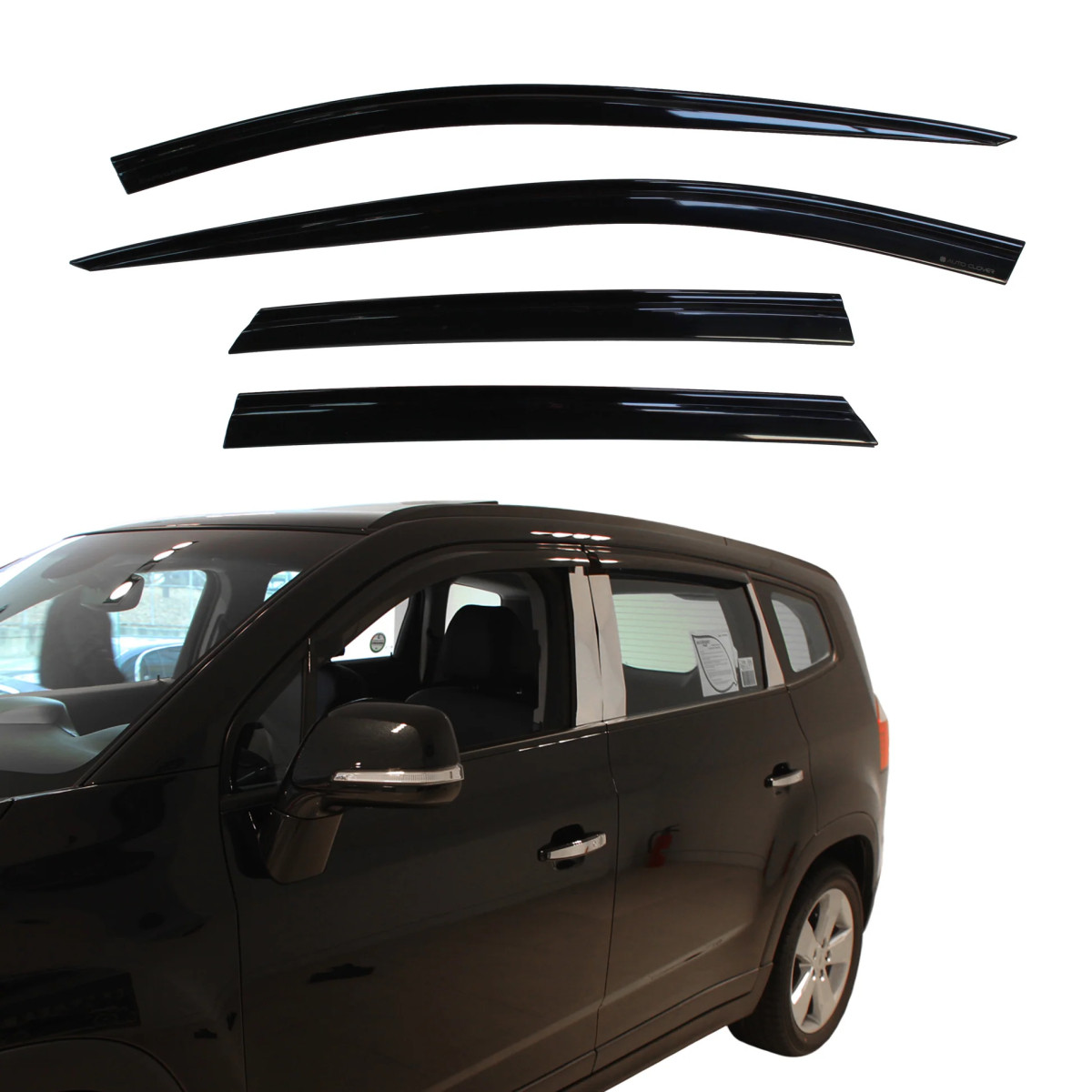 Дефлектори вікон ветровики для Chevrolet Orlando 2011- 4 шт (Auto Clover), фото 1
