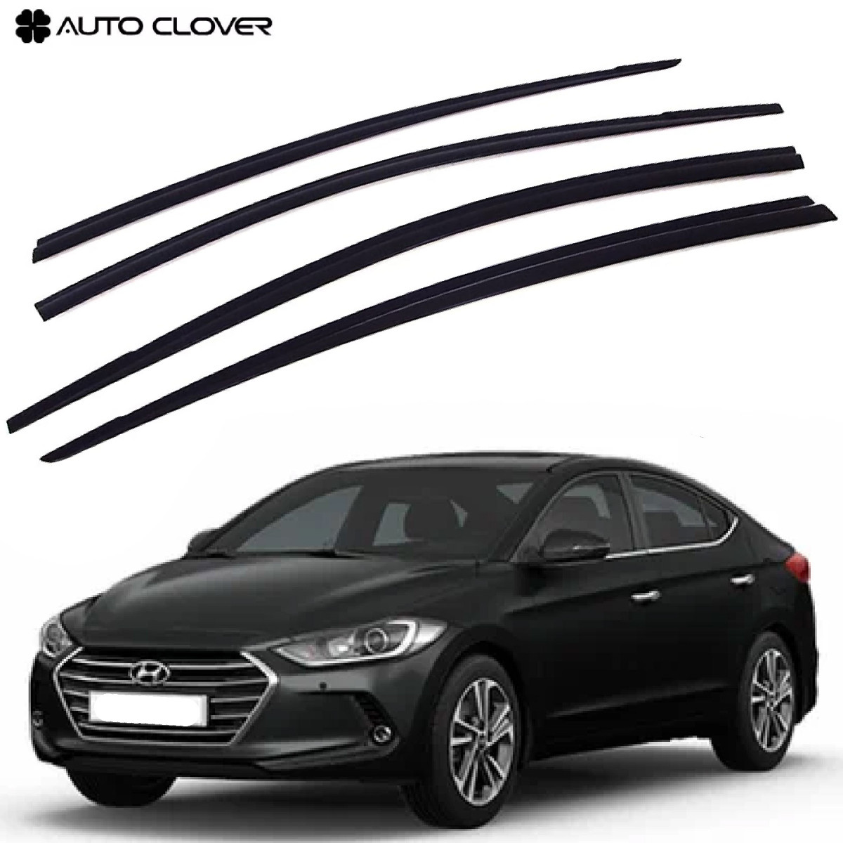 Дефлектори вікон вітровики Hyundai Elantra 2011-2015 4 шт (Auto Clover), фото 1