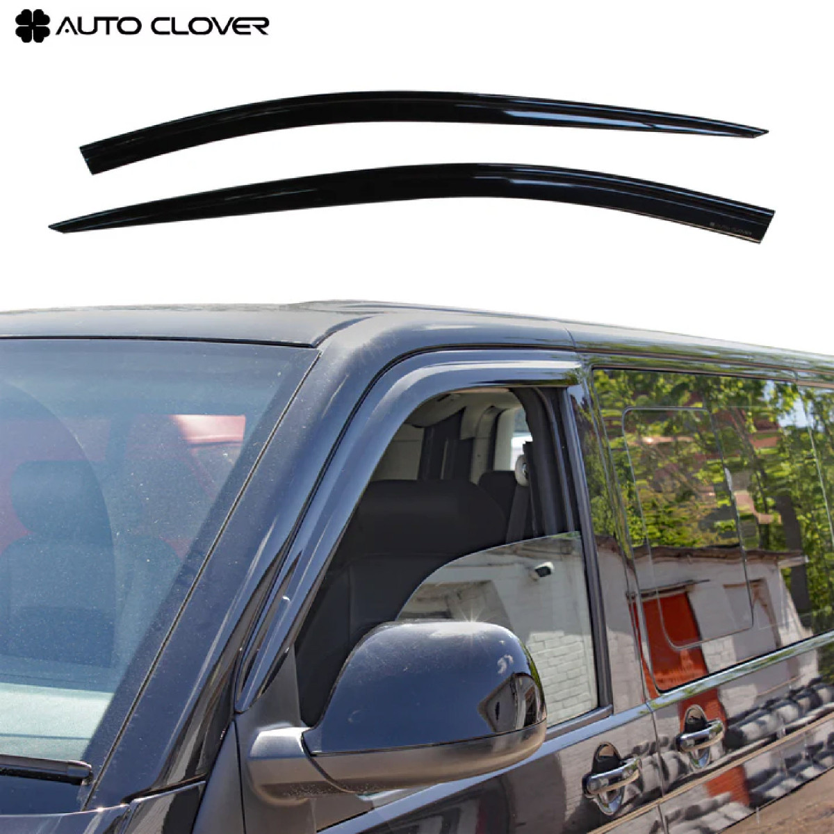 Дефлектори вікон вітровики для Volkswagen Transporter T5 T6 2003-2 шт (Auto Clover) AC B471, фото 1