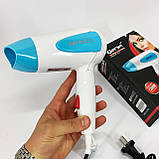 Фен з регульованою швидкістю і температурою Gemei GM-1756 1200 Вт, Гарний фен для волосся BZ-11, фото 2