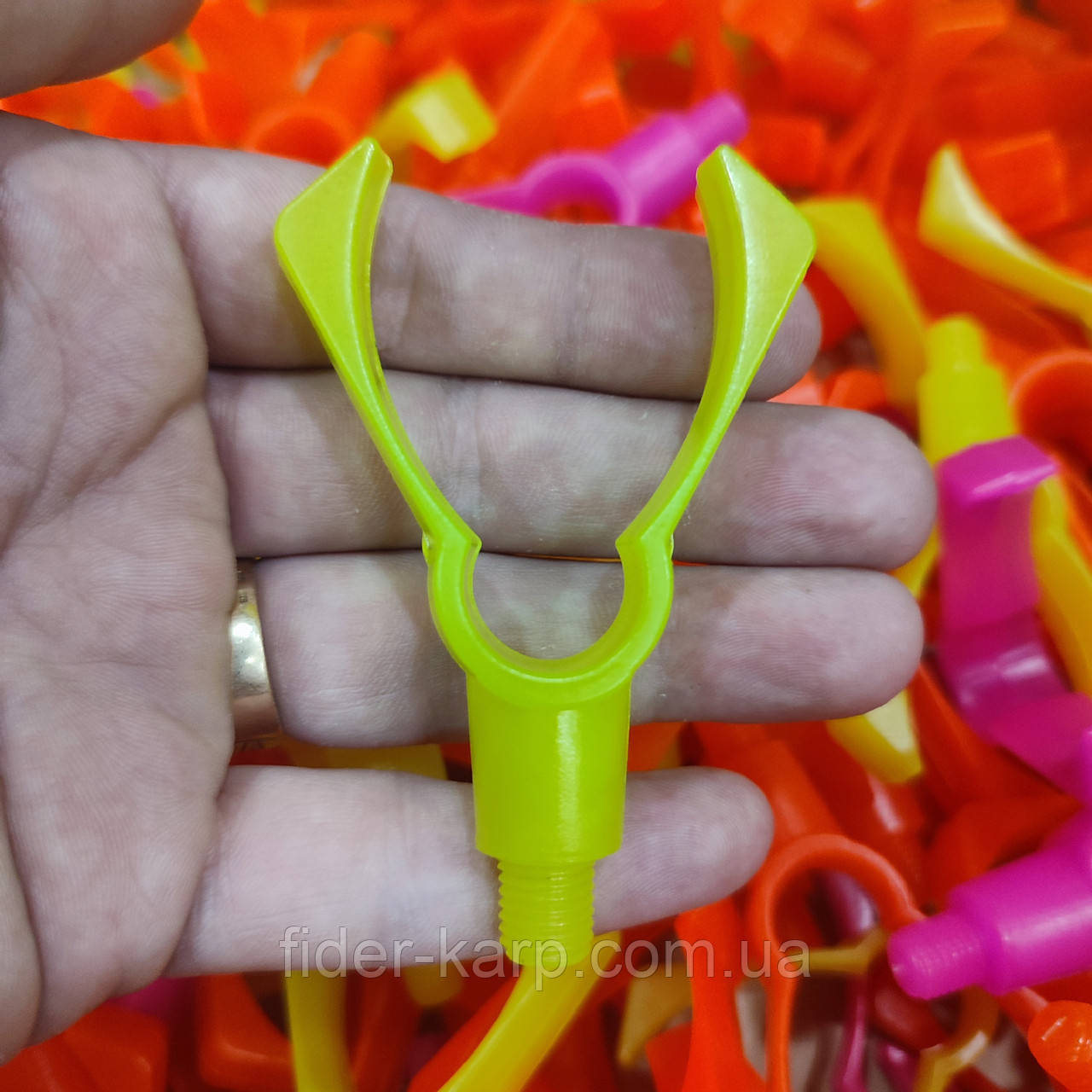 🇺🇦 Рогач на підставку для вудилищ , колір (жовтий) 🇺🇦, фото 1