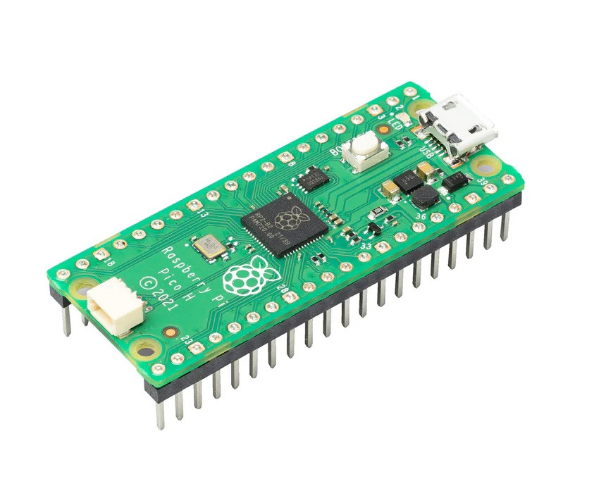 Плата розробки Raspberry Pi Pico H 2MB, RP2040 133MHz, 40pin + JTAG, підтримка MicroPython/C++ для IoT, DIY, Arduino