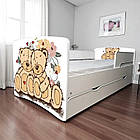 Ліжко Тедді Лав для дівчинки, дитячі меблі King Queen, фото 3