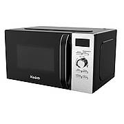 Мікрохвильова піч Соло Magio MG-404 700Вт 20л 5 рівнів потужності Таймер Чорний/Сірий