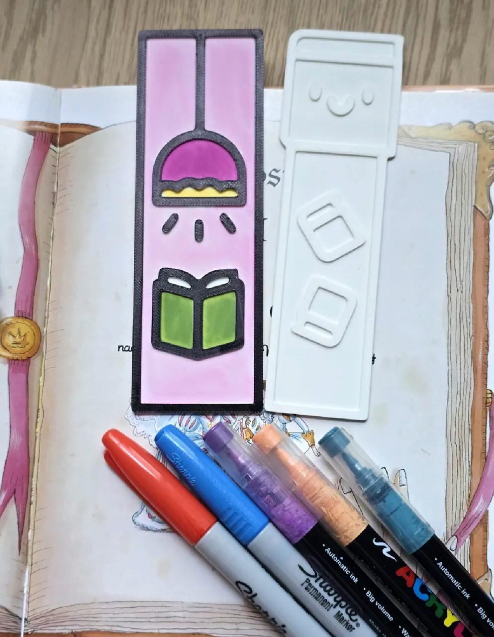 Закладки для книг, набір 2 або 3 шт, розмальовка, подарунок школяру першокласникам. Акція 4+1, 9+2, фото 1