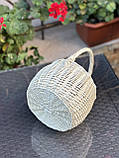Корзина «Болеро» з вибіленої лози. Арт:2076, фото 4