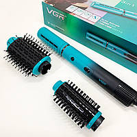 Сучасний фен для укладання VGR, Фен-щітка для жінок з насадками Фен-щітка волосся легка BP-48