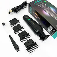 Професійний тример з насадками VGR V-995, Тример для стрижки волосся потужний, Машинка для підстригання WH-46