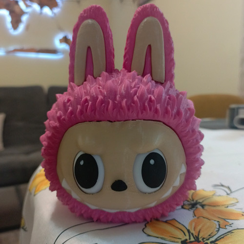 "Скарбничка Копилка Лабубу" — Рожеве Звірятко-Бережун Монет, фото 1