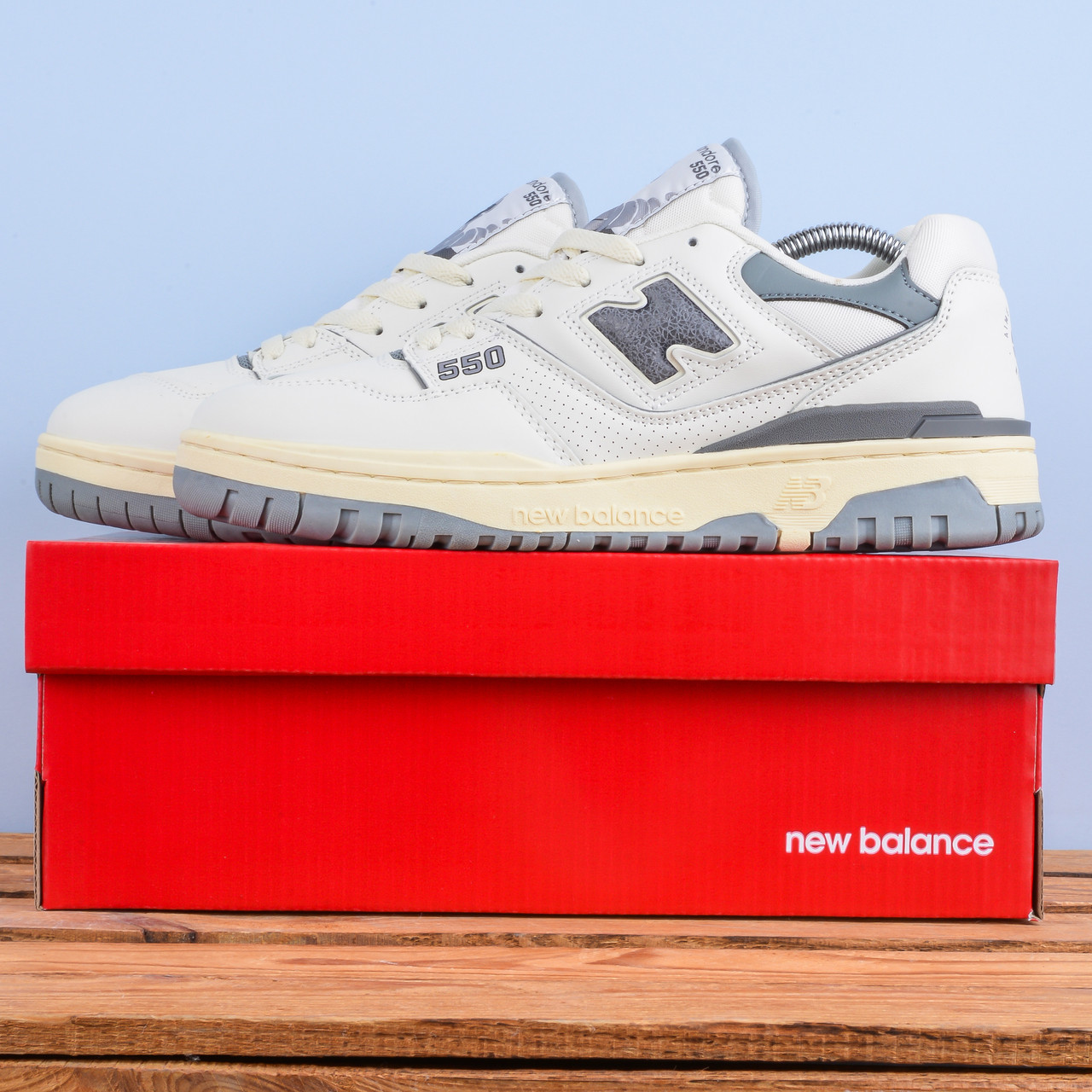 АКЦІЯ Чоловічі Кросівки New Balance 550 бежеві, фото 1