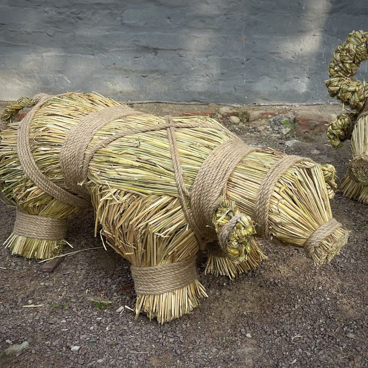 Маленька Солом’яна Корівка 35 см Традиційний оберіг, декор