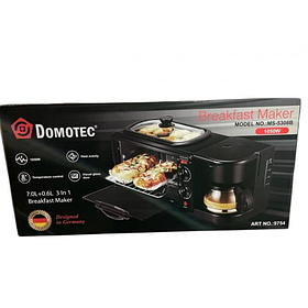 3 в 1 піч, гриль і кавоварка Багатофункціональна кухонна машина Domotec MS 5308B SV227