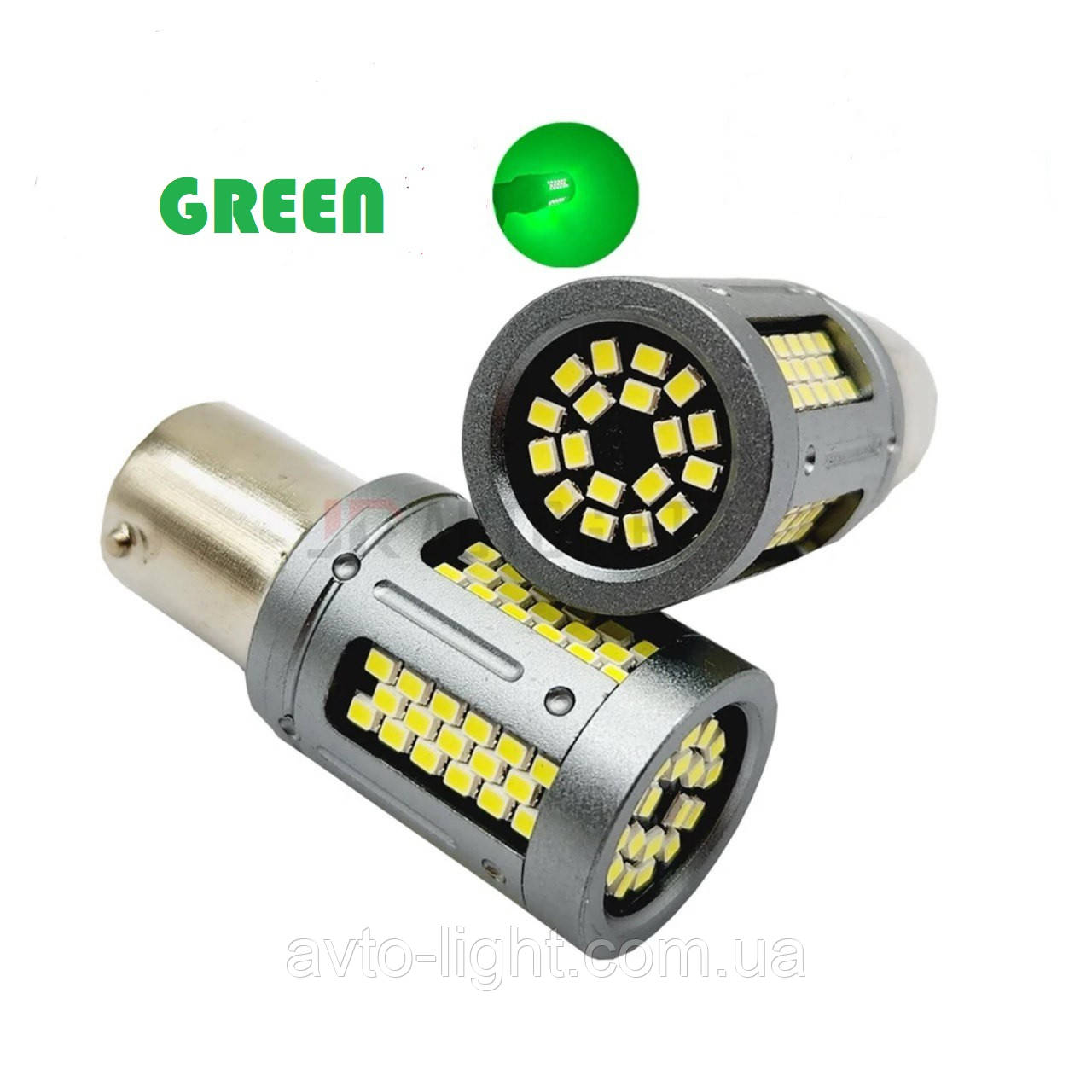 P21W LED GREEN 103SMD для USA (1шт), фото 1