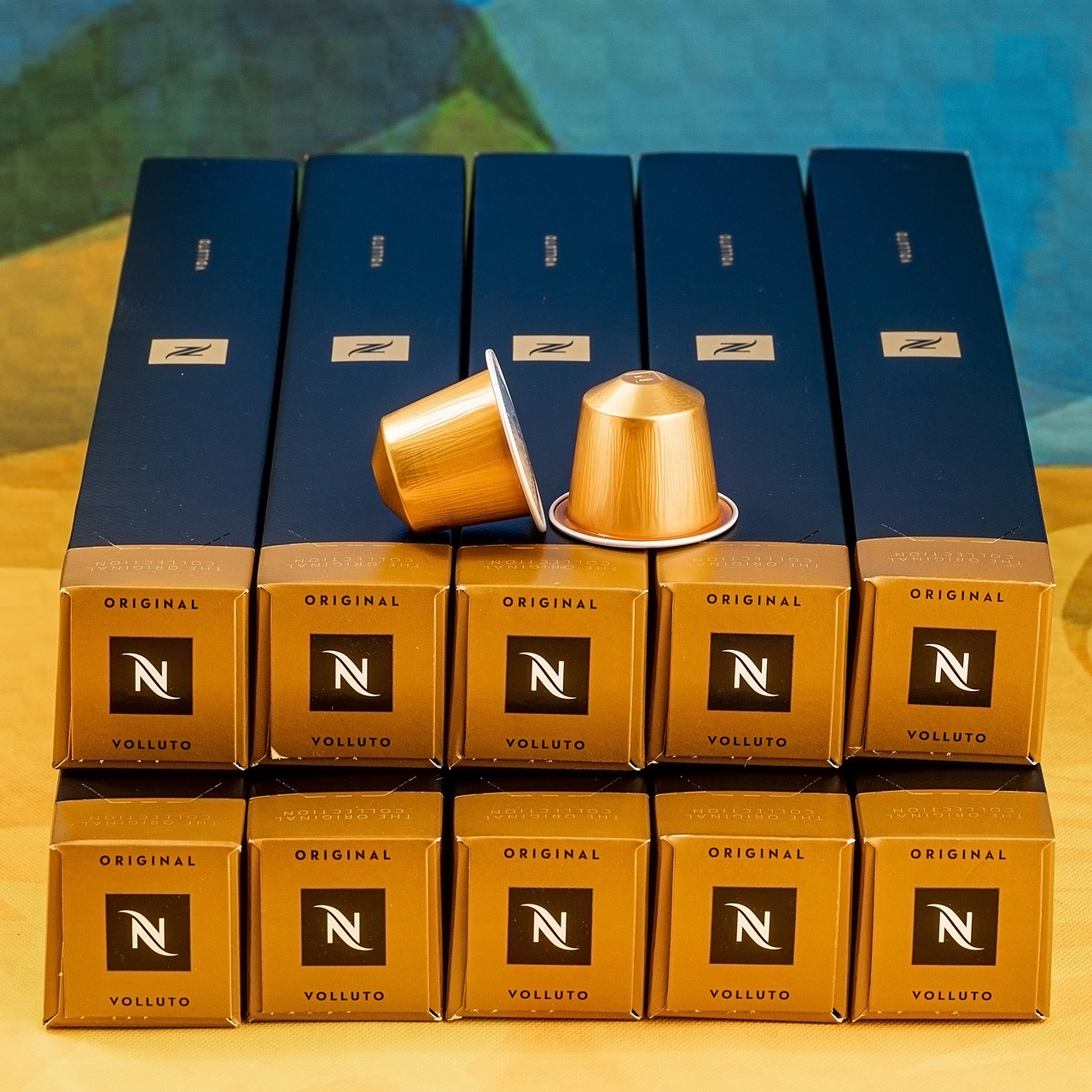 Набір 10 тубів кави в капсулах VOLLUTO — солодкий і фруктовий еспресо Nespresso, Швейцарія (100 капсул), фото 1