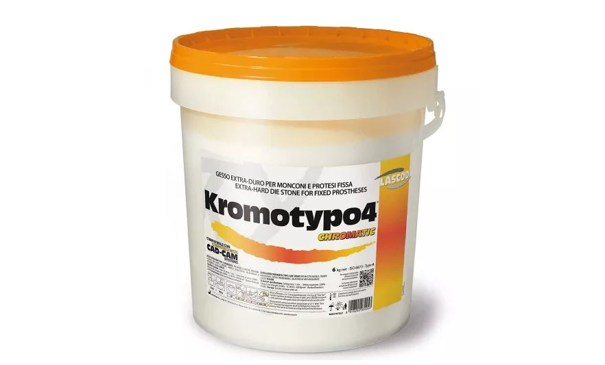 Kromotypo4, надміцний гіпс, клас 4, з кольоровою індикацією фаз, 6кг, фото 1