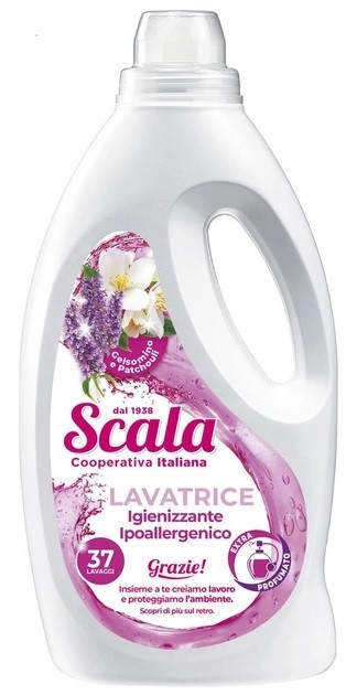 Гель для прання Scala Lavatrice Жасмін та пачулі 1,5 л 37 прань, фото 1