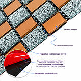 Мозаїка з декоративного скла 298х298х4,5мм Сірий+оранж SW-00002361, фото 2