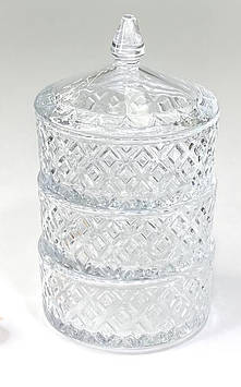 Цукерниця "3+1" B", D13см, h 24/ 3*6 см, 12 шт/ящ,102-287