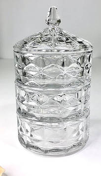 Цукерниця "3+1" D", 12 шт/ящ, D13см, h24 см/3* 5см, 102-289