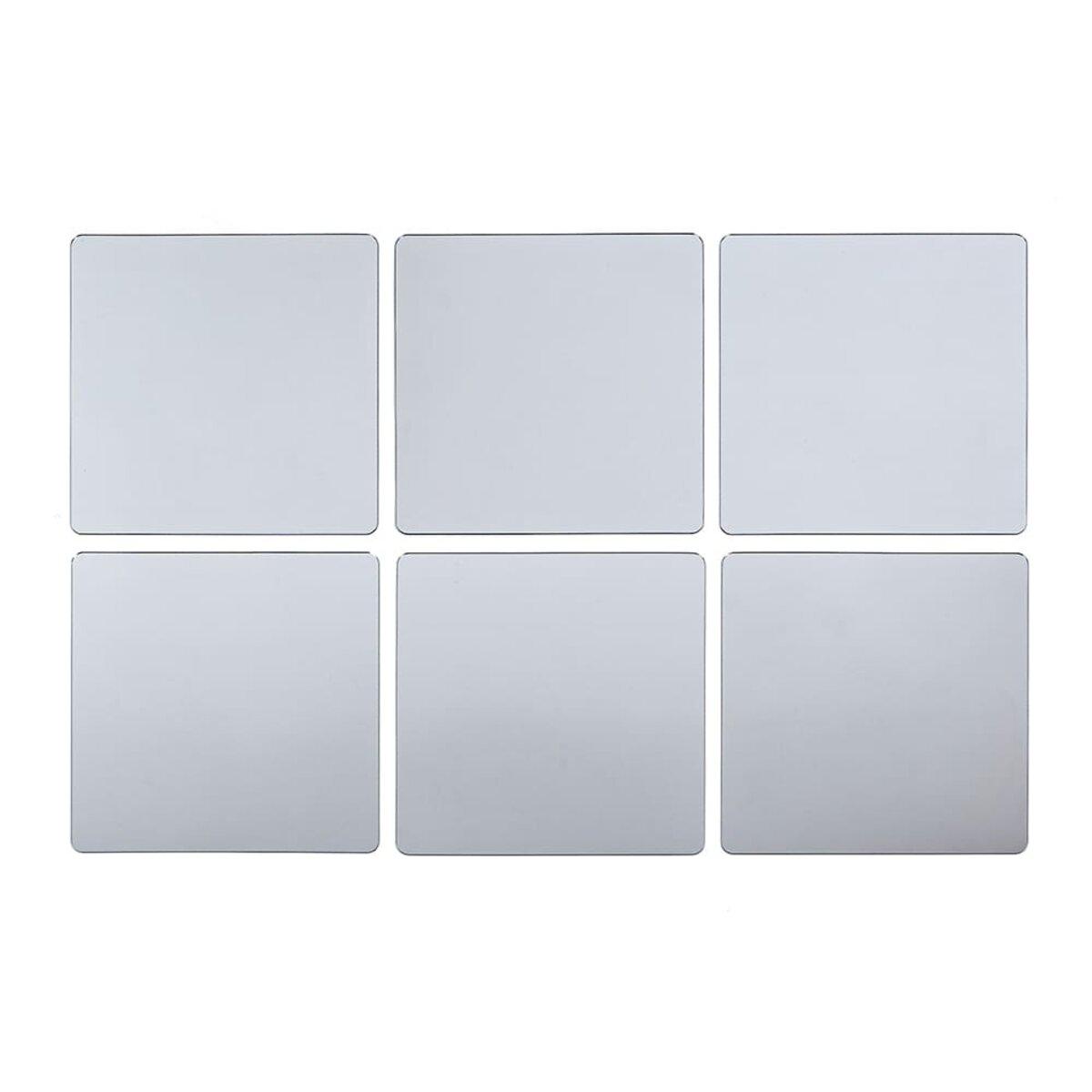 Дзеркальний декор акриловий самоклеючий срібло,6 шт(D) SW-00002526, фото 1