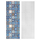 Самоклеюча плівка на паперовій основі 0,45х10м х 0,07мм Вінтажна синя мозаїка SW-00000787, фото 4