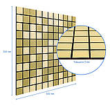Самоклеюча алюмінієва плитка 300х300х3мм Зелене золото мозаїка SW-00001168, фото 3