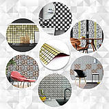 Самоклеюча алюмінієва плитка 300х300х3мм Зелене золото мозаїка SW-00001168, фото 5