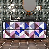 Самоклеюча плівка 0,45х10м х 0,07мм Рожеві трикутники SW-00001225, фото 5