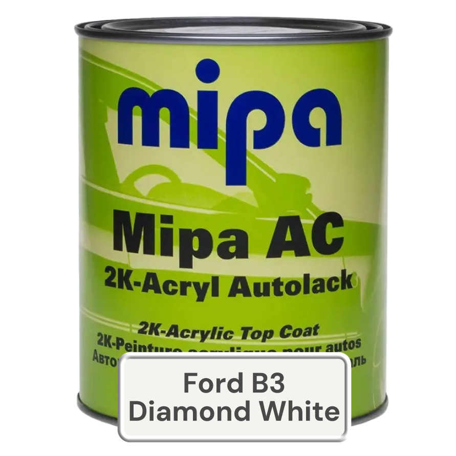 Акрилова фарба для авто MIPA Ford B3 Diamond White 1 л (без затвердника), фото 1