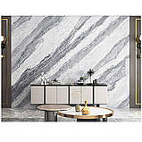 Самоклеюча вінілова плитка набір (6 рулонів) 3600х2800х2мм Сірий мармур SW-00001447, фото 3