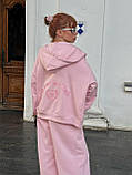 Жіночий спортивний костюм у стилі оверсайз зі штанами палаццо, фото 5