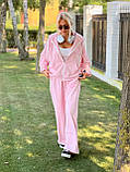 Жіночий спортивний костюм у стилі оверсайз зі штанами палаццо, фото 2