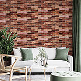 179-3 Панель стінова 3D 700х770х3мм Коричневий (цегла) SW-00001771, фото 5