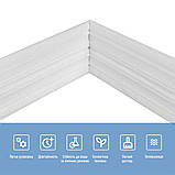 Плінтус РР самоклеючий 2300х140х4мм Білий (D) SW-00001808, фото 5