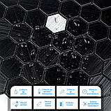 Самоклеюча алюмінієва плитка 300х300х3мм Чорна мозаїка SW-00001929, фото 4