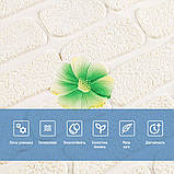 Панель стінова 3D 700х700х4мм Зелені квіти SW-00001976, фото 4