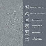Самоклеюча вініловая плитка в рулоні 600х3000х2мм Сіре полотно Мат SW-00002034, фото 5