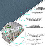 Самоклеюча вініловая плитка в рулоні 600х3000х2мм Сіро-синє полотно Мат SW-00002035, фото 2