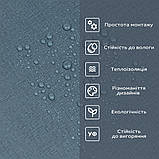 Самоклеюча вініловая плитка в рулоні 600х3000х2мм Сіро-синє полотно Мат SW-00002035, фото 5