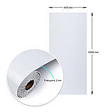 Самоклеюча вініловая плитка в рулоні 600х3000х2мм Біле дерево Мат SW-00002057, фото 3